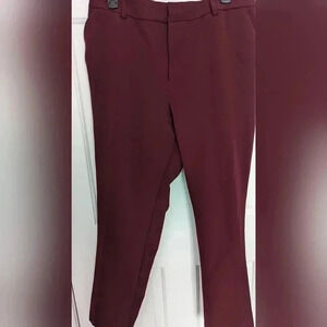 Women's Nine West Magic Waist Skinny Pants Size 14 Maddie Plum (GUC)